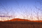 Photograph entitled Winter prairie at dusk, Kansas Flint Hills 