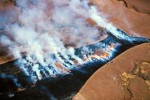 Photograph entitled Flint Hills prairie burn
